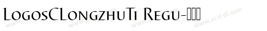 LogosCLongzhuTi Regu字体转换